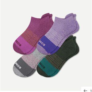 Bombas Women's Marl Ankle Sock 4-Pack NWT Size Small (shoe sizes 4 - 7.5)